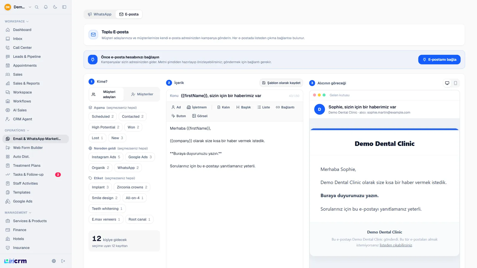 Email Marketing: iri CRM