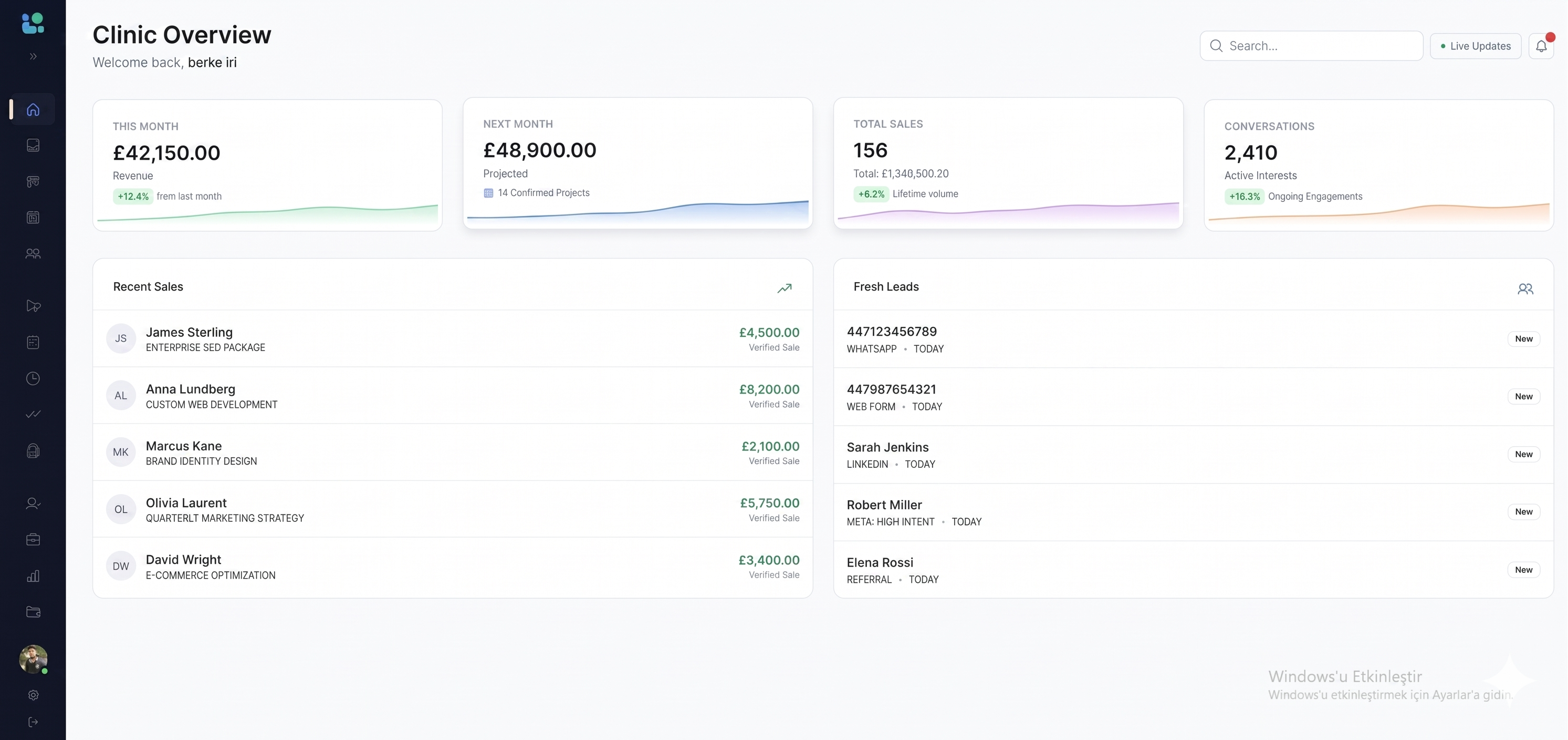 Dashboard UI