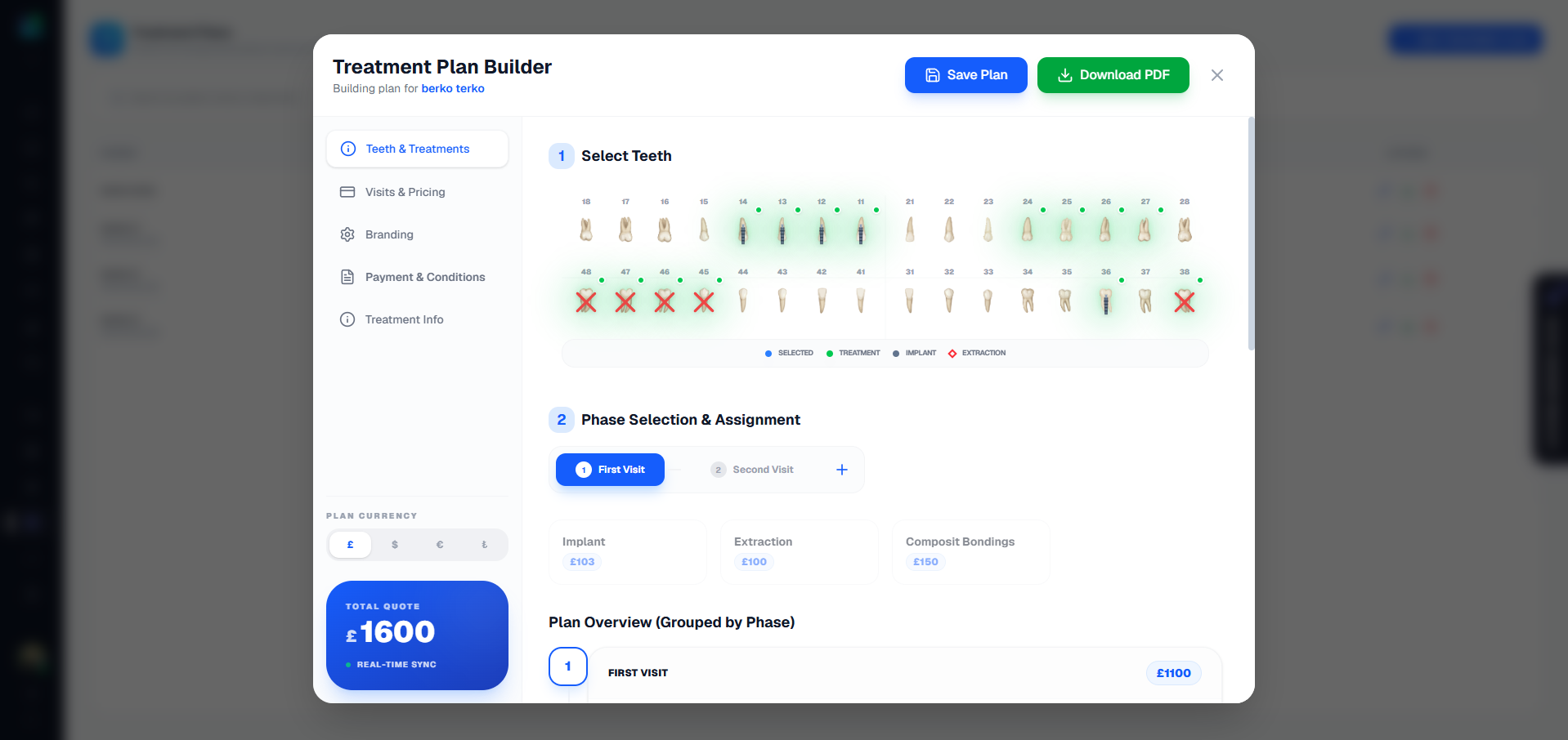Treatment Plan Builder