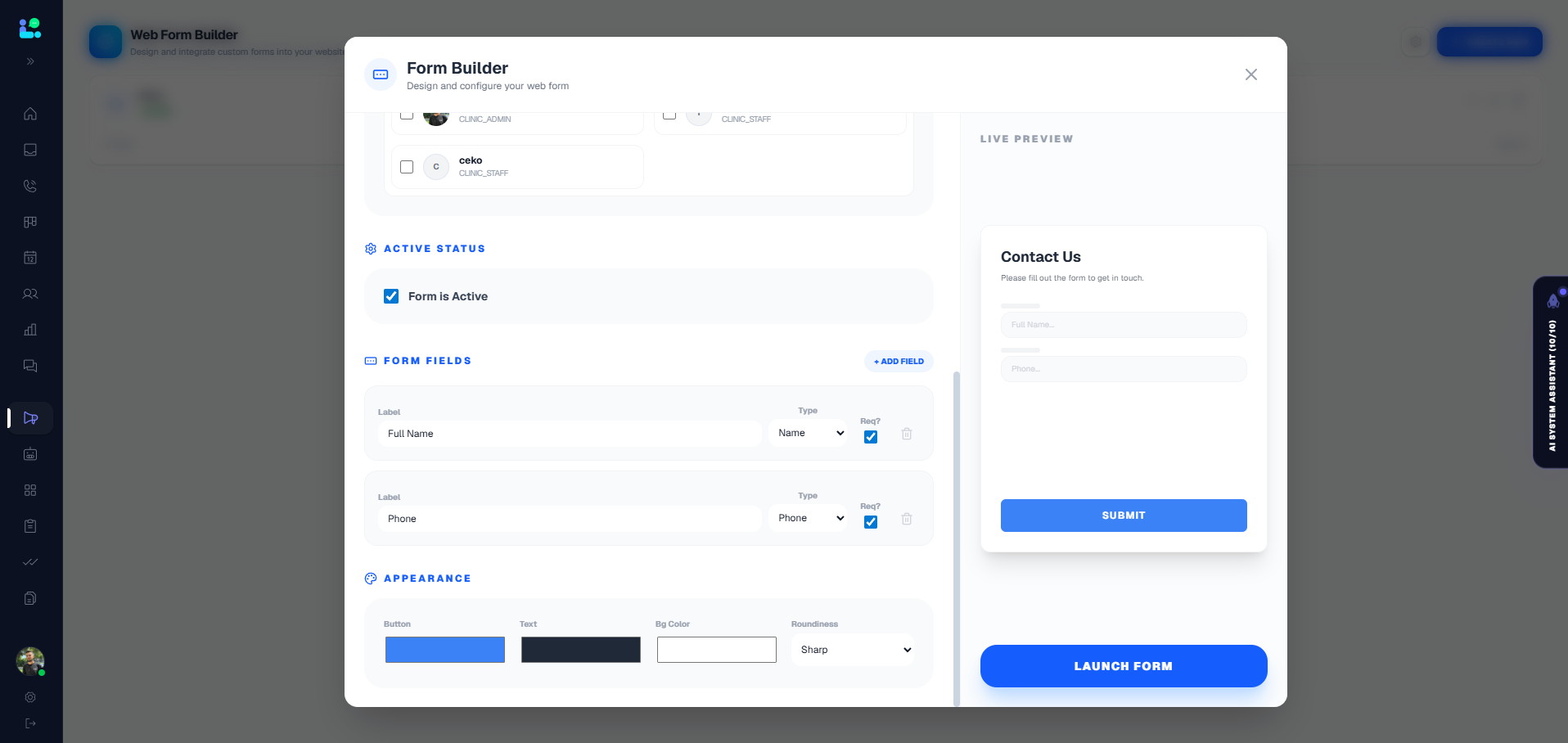 Web Form Builder